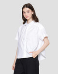 Connexion Twill Kemeja Lengan Pendek Wanita