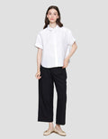Connexion Twill Kemeja Lengan Pendek Wanita