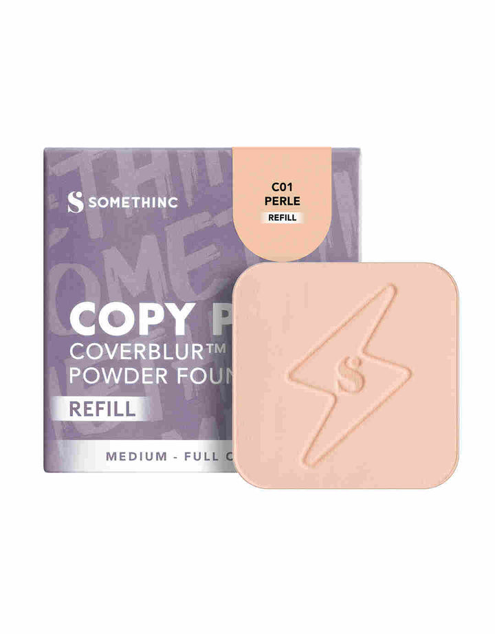 Somethinc Refill Copy Paste Coverblur Powder Foundation C01 Perle