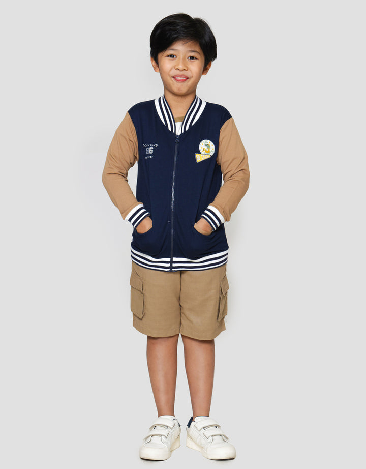 Little M Dino All Star Jaket Bomber Anak Laki-laki