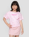 Little M Print Tone Kaos Anak Perempuan