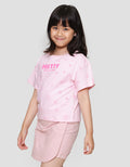 Little M Print Tone Kaos Anak Perempuan