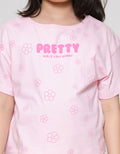 Little M Print Tone Kaos Anak Perempuan