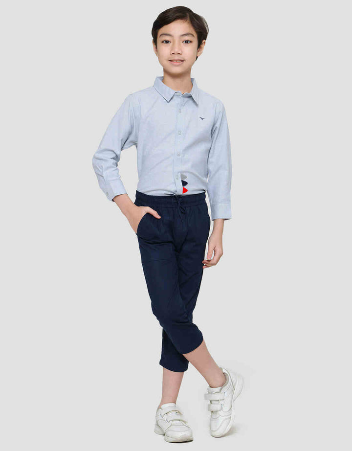 Little M Yoshi Slub Celana Panjang Anak Laki-laki