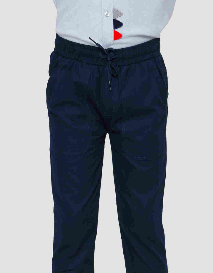 Little M Yoshi Slub Celana Panjang Anak Laki-laki