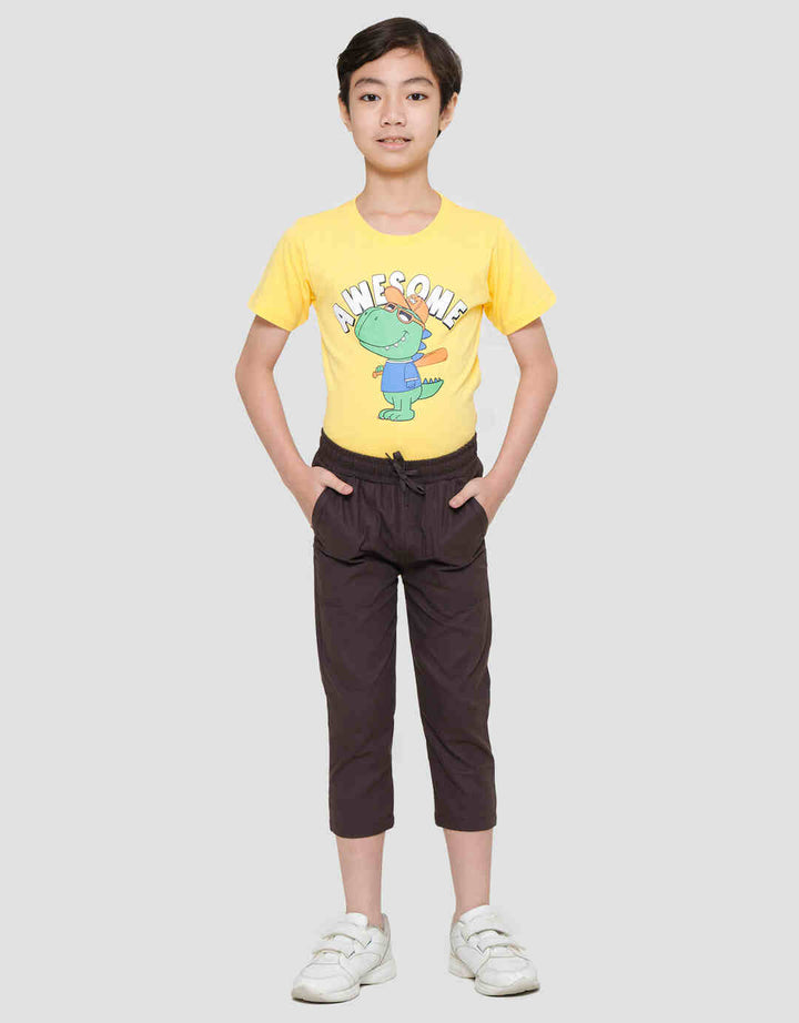 Little M Yoshi Slub Celana Panjang Anak Laki-laki