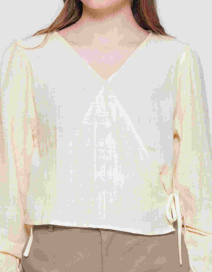 Nevada Wrapped Kemeja Lengan Panjang Wanita