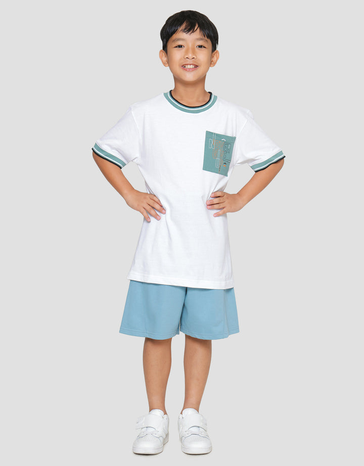 Nevada Print In Pocket Kaos Lengan Pendek Anak Laki-Laki