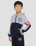 Character Superman Logo Sweater Anak Laki-laki