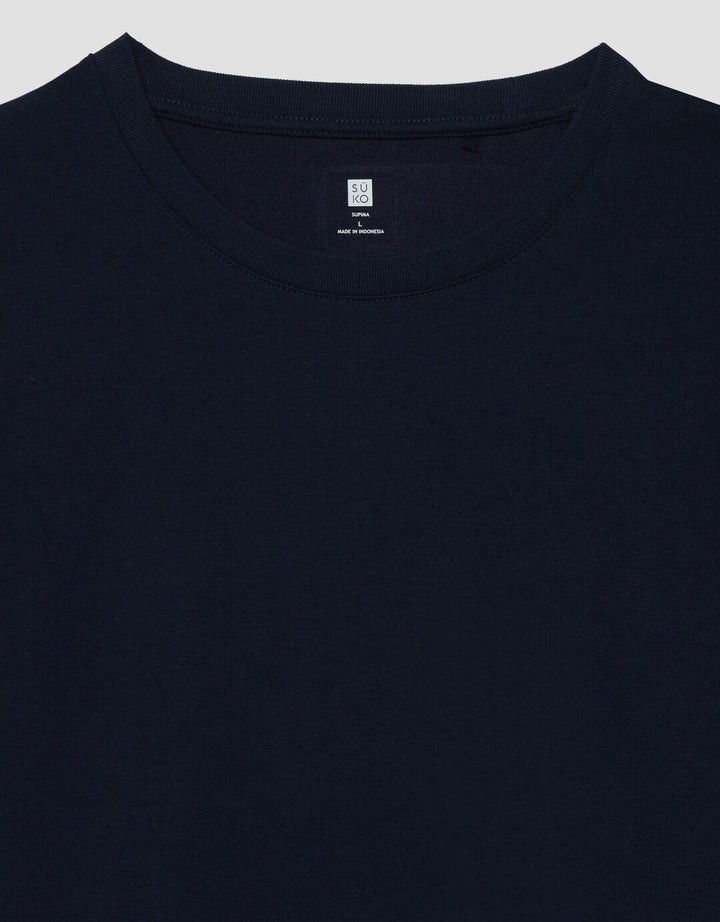 Suko Supima Katun Kerah Bulat Lengan Pendek Kaos Pria