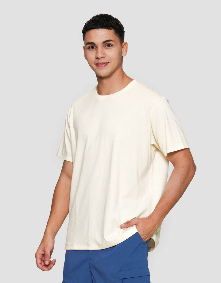 Suko Supima Katun Kerah Bulat Lengan Pendek Kaos Pria