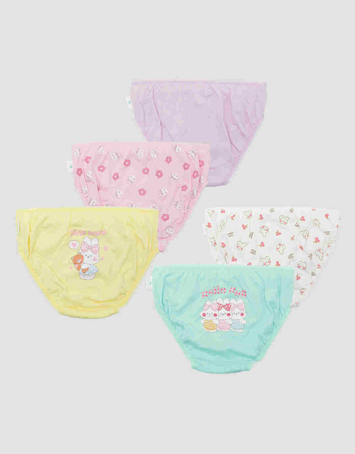 Little M Pack Of 5 Cute Rabbit Girls Panties