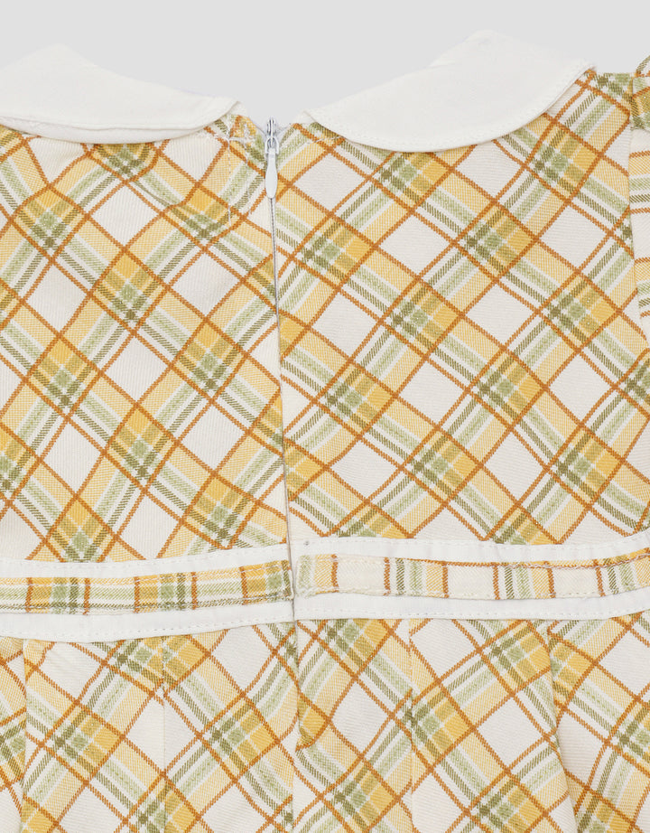 Little M Kotak Miring Midi Dress Anak Perempuan