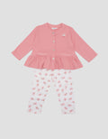 Little M Fake Pocket Legging Pakaian Setelan Anak Bayi Perempuan