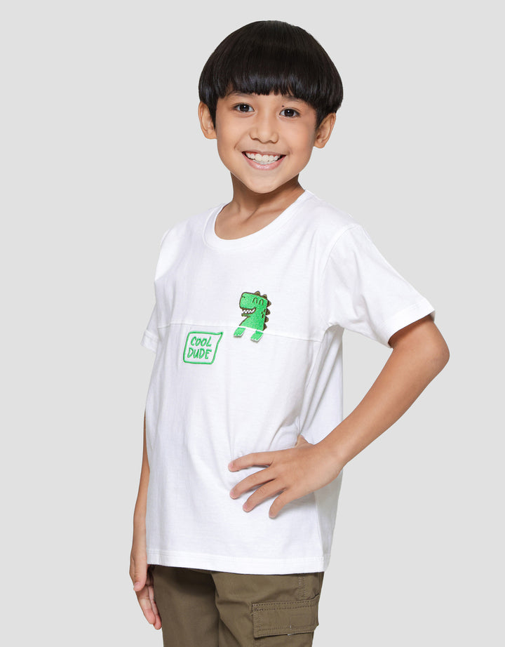 Little M Dino Embro Kaos Anak Laki-laki