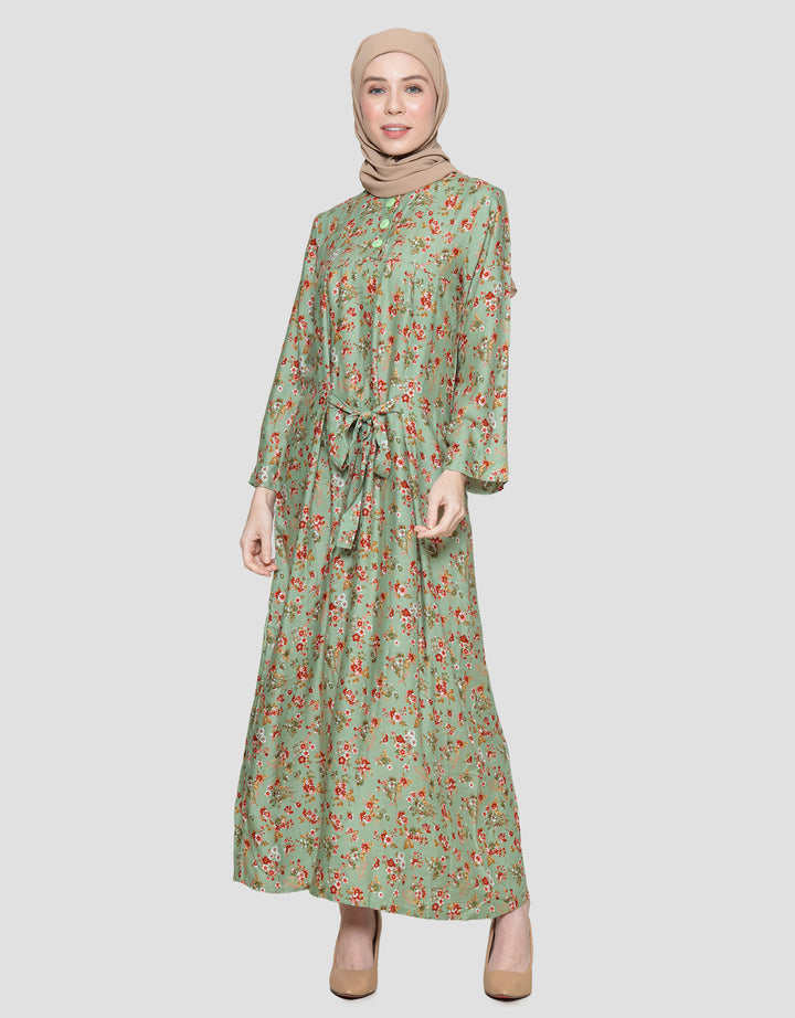 Arjuna Weda Motif Kembang Kecil 6 Gamis Wanita