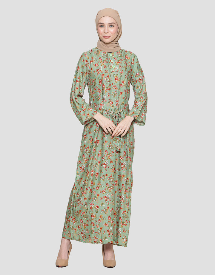 Arjuna Weda Motif Kembang Kecil 6 Gamis Wanita