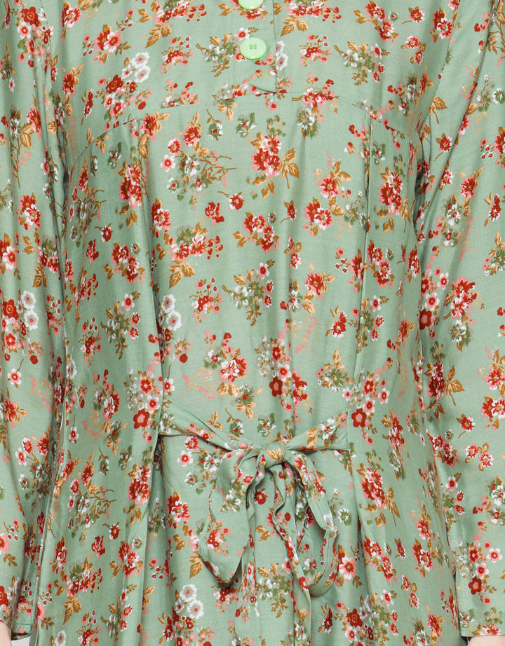 Arjuna Weda Motif Kembang Kecil 6 Gamis Wanita