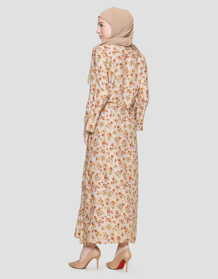 Arjuna Weda Motif Kembang Kecil 6 Gamis Wanita