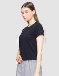 Suko Crop Round Women's Casual T-Shirt