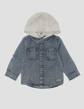 Little M Hoodie Denim Kemeja Anak Laki-laki