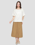 St. Yves Boxy Blouse With Side Slit Kaos Wanita