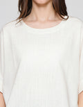 St. Yves Boxy Blouse With Side Slit Kaos Wanita