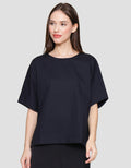 St. Yves Boxy Blouse With Side Slit Kaos Wanita