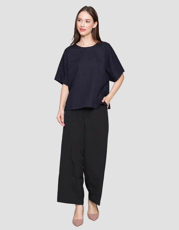St. Yves Boxy Blouse With Side Slit Kaos Wanita