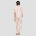 Nevada Stripe Arpicot Baju Tidur Set Wanita