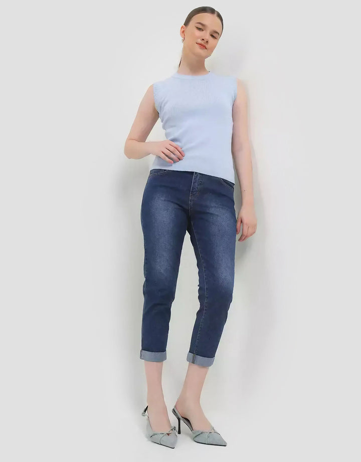 Expand Unefa Jeans Celana Jeans Washed Tone Wanita