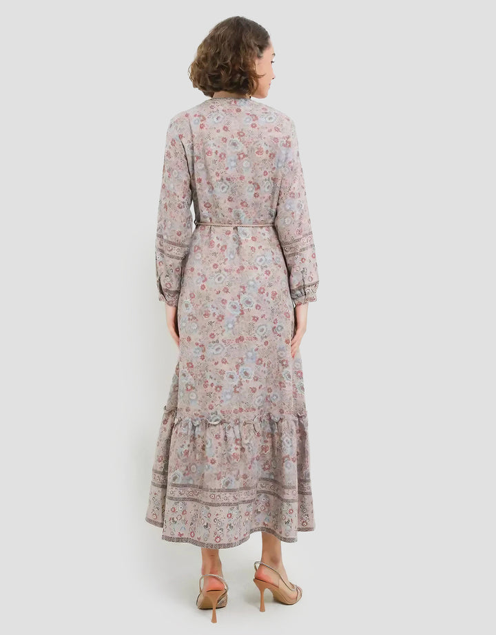 Expand Hera Dress Gaun Motif Bunga Wanita