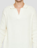 Cole Vneck Textured Sweater Pria