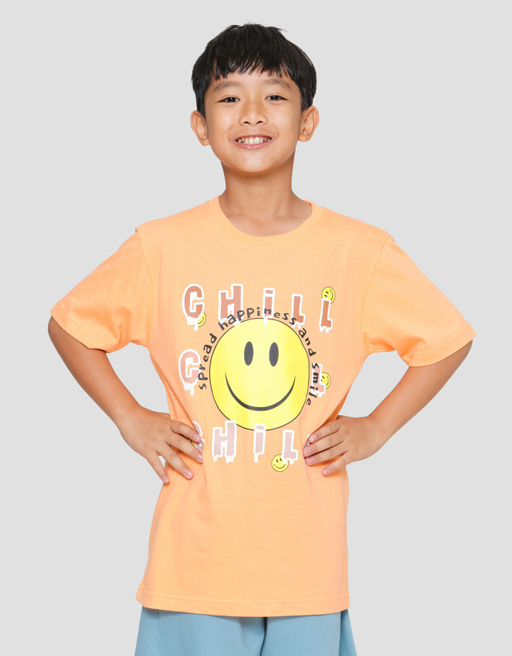Nevada Print Smile5 Kaos Lengan Pendek Anak Laki-Laki
