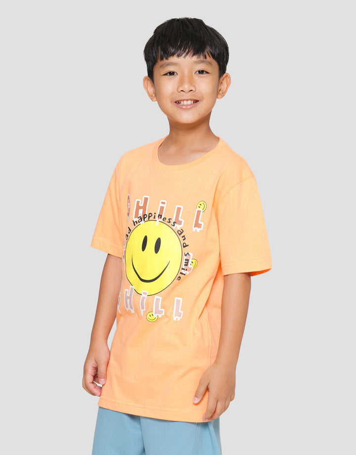 Nevada Print Smile5 Kaos Lengan Pendek Anak Laki-Laki