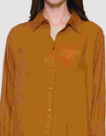 Nevada Regular Rayon Slub Kemeja Lengan Panjang Wanita