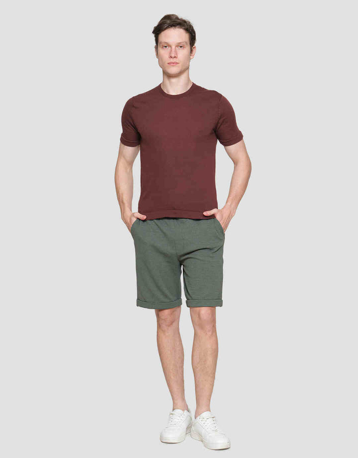 Cole Short Sleeve T-Shirt Flat Knit Round Neck