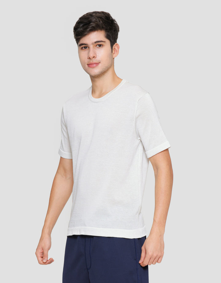 Cole Short Sleeve T-Shirt Flat Knit Round Neck