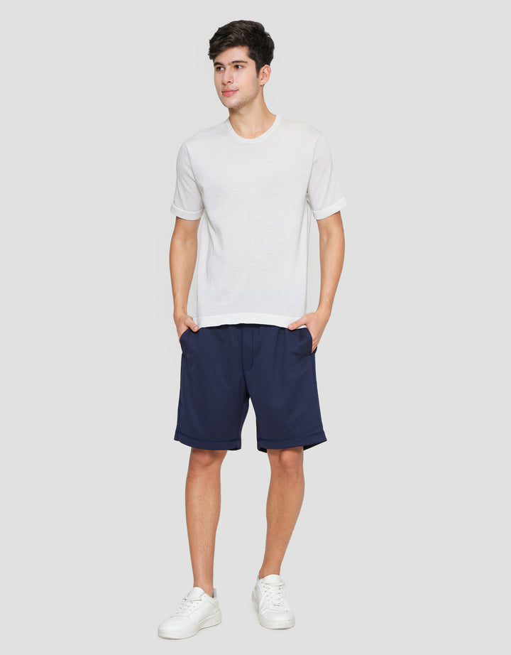 Cole Short Sleeve T-Shirt Flat Knit Round Neck