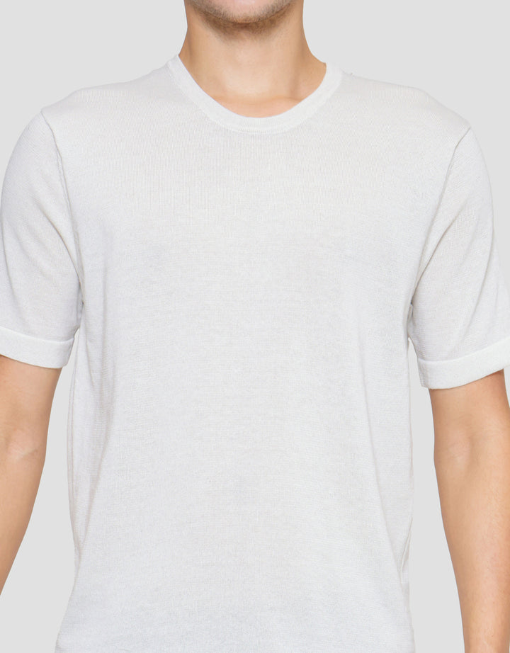 Cole Short Sleeve T-Shirt Flat Knit Round Neck