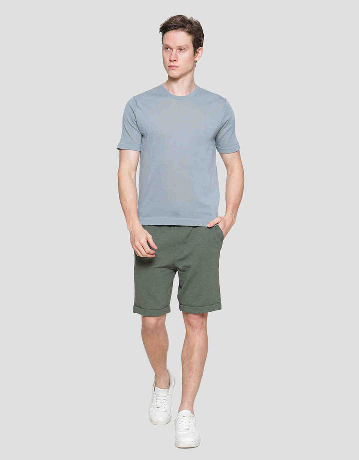Cole Short Sleeve T-Shirt Flat Knit Round Neck