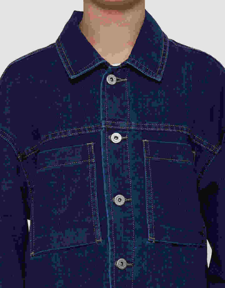 Nevada Denim With Pocket Jaket Anak Laki-Laki