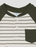 Pipiniko Raglan With Stripe Short Woven Boys Clothes Set