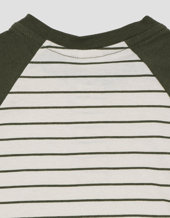 Pipiniko Raglan With Stripe Short Woven Boys Clothes Set