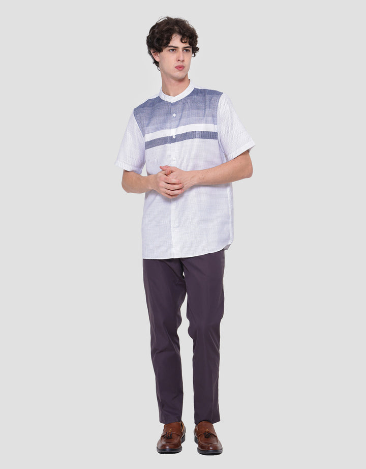 Cole Yoke Stripe Baju Koko Pria
