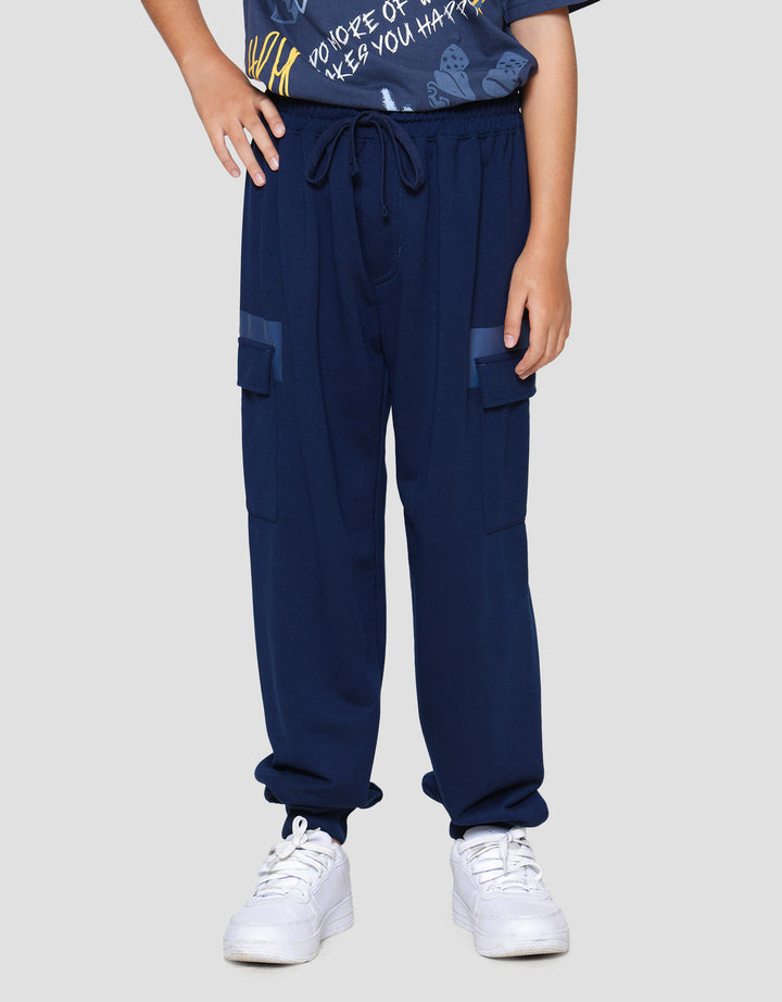 Nevada Knit Cargo Celana Jogger Anak Laki-laki