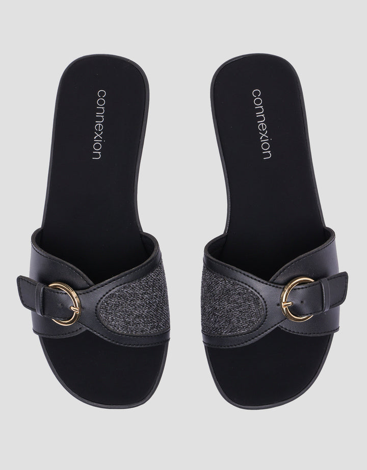 Connexion Buckle Sandal Slipper Wanita
