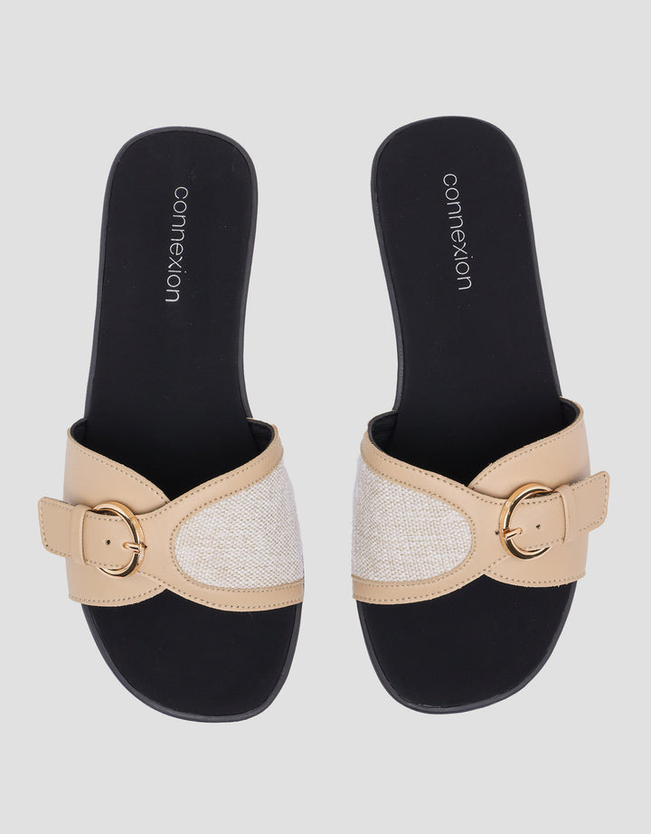 Connexion Buckle Sandal Slipper Wanita