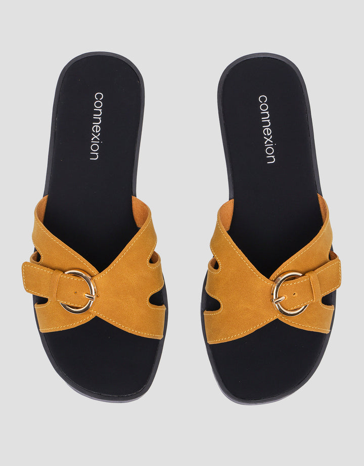 Connexion Buckle Sandal Slipper Wanita