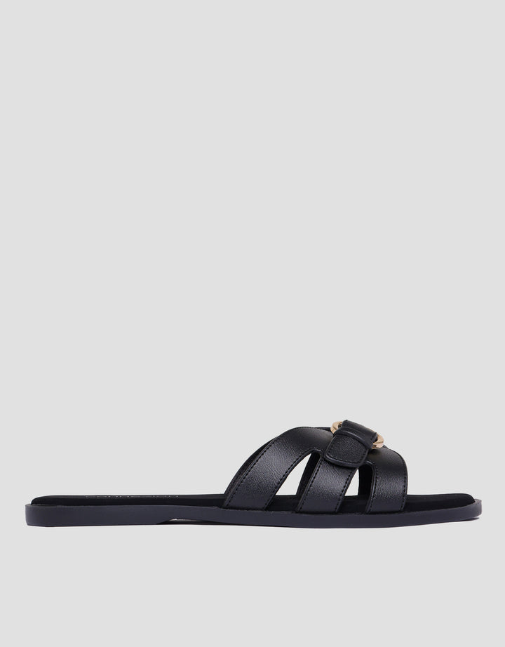 Connexion Buckle Sandal Slipper Wanita